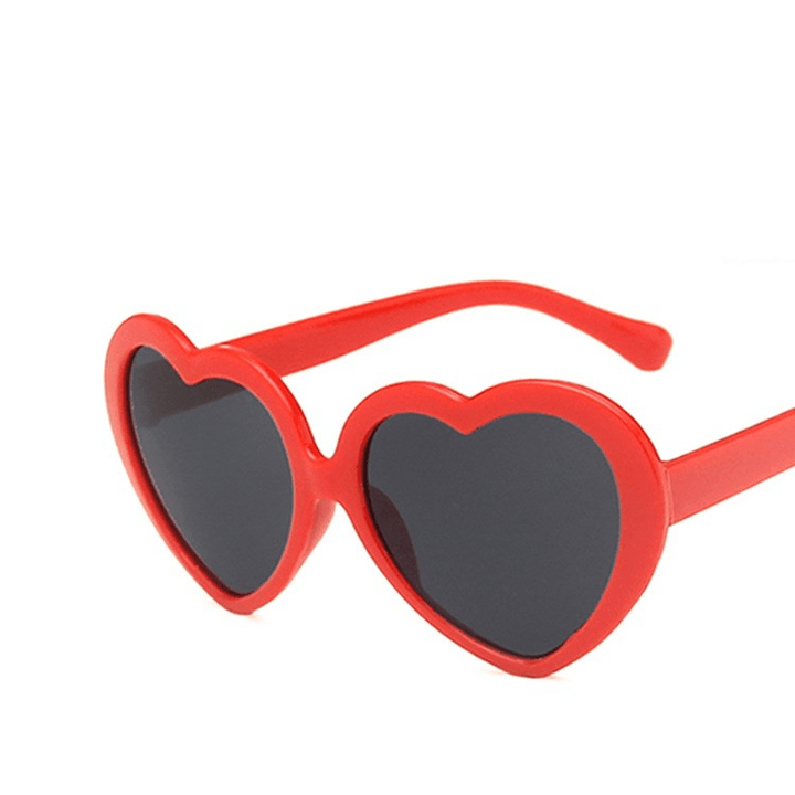 Girl Cute European and American Colorful Sunglasses with Heart Sunglasses - MRSLM