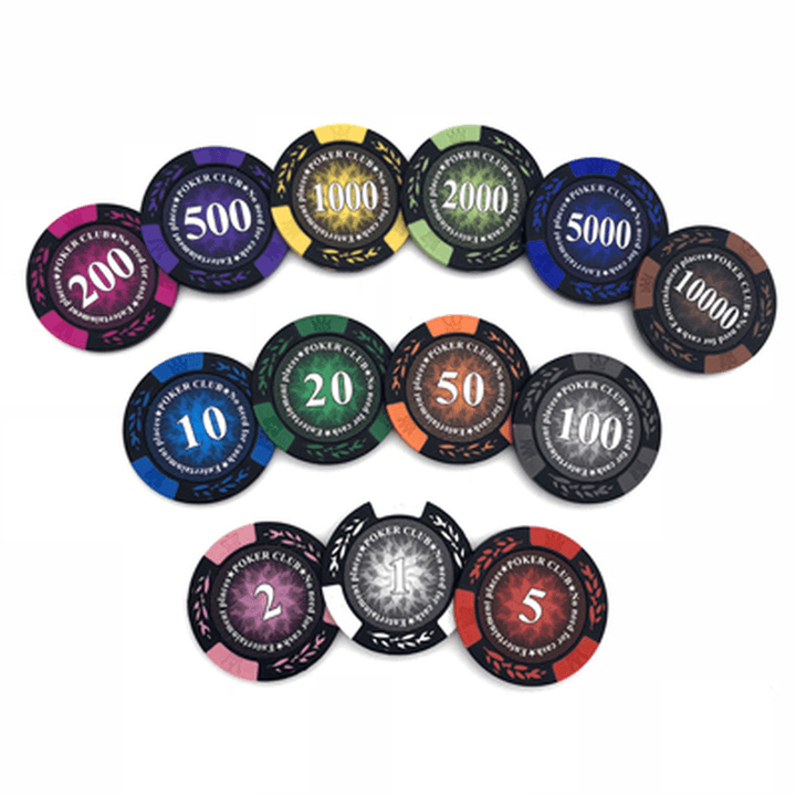 Texas Holdem Poker Chips Coins Mahjong Chips Anti-Counterfeiting Customized Chips - MRSLM