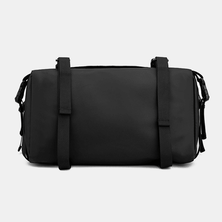 Unisex Large Capacity Back Anti-Theft Pocket Crossbody Bags Minimalist Buckle Nylon Messenger Bag Shoulder Bag - MRSLM