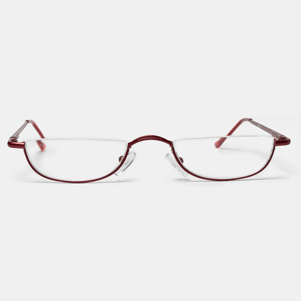 2 Color Half Frame Half Arc Frame Reading Glasses - MRSLM