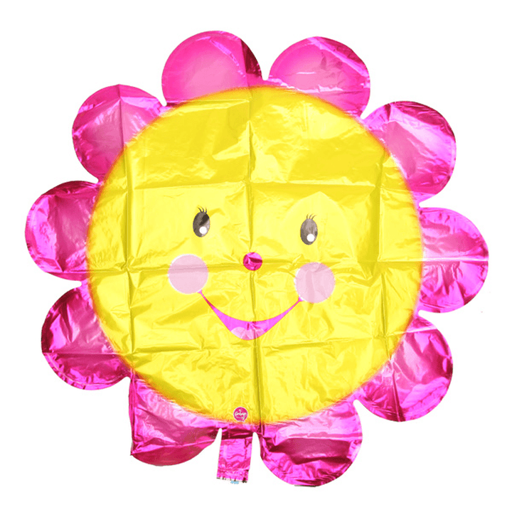 23 Inch Aluminum Foil Sunflower Balloon Smiling Face Balloons Birthday Party Decoration - MRSLM