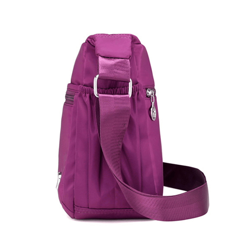 Nylon Waterproof Light Weight Crossbody Bag Leisure Travel Shoulder Bag for Women - MRSLM