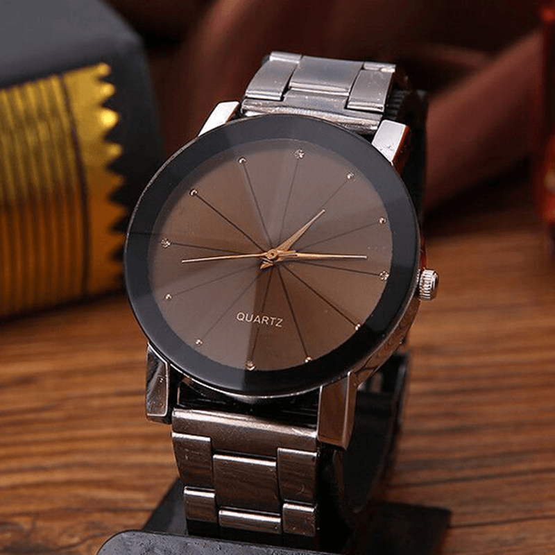 Fashion Casual Waterproof Stainless Steel Strap Men Quartz Watch - MRSLM