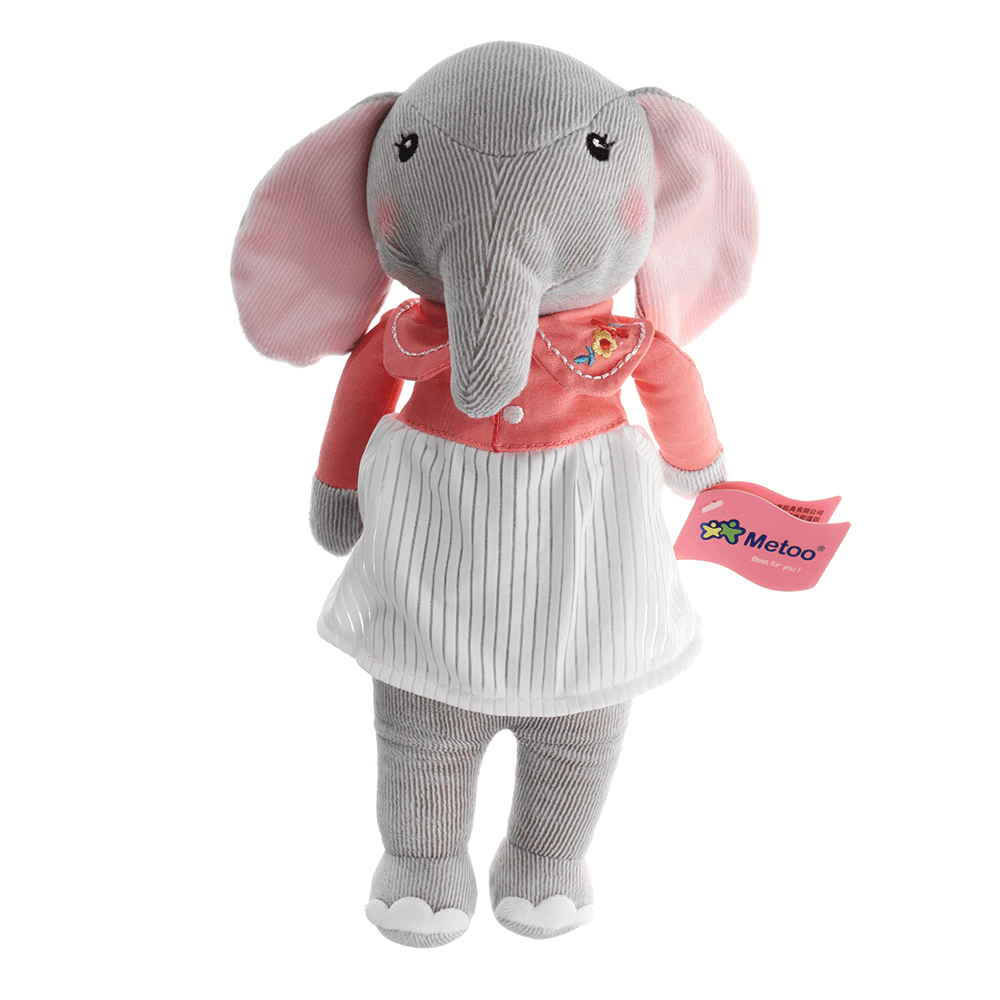 12.5 Inch Metoo Elephant Doll Plush Sweet Lovely Kawaii Stuffed Baby Toy for Girls Birthday - MRSLM