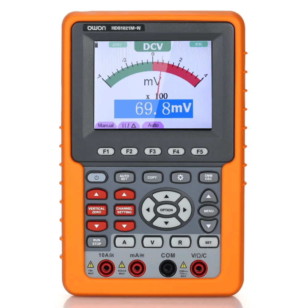 OWON HDS1021M-N 2 in 1 Digital Oscilloscope +Multimeter 1 Channel Handheld Portable 20Mhz Bandwidth USB Oscilloscopes - MRSLM