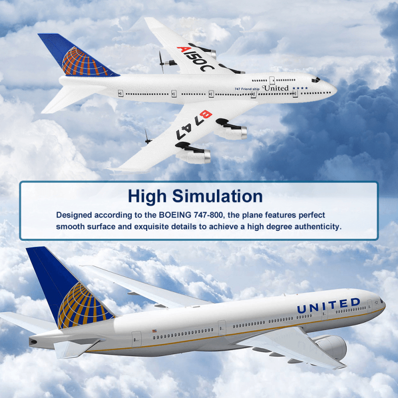 Simulation Alloy Passenger Aircraft Boeing Aircraft Model - MRSLM