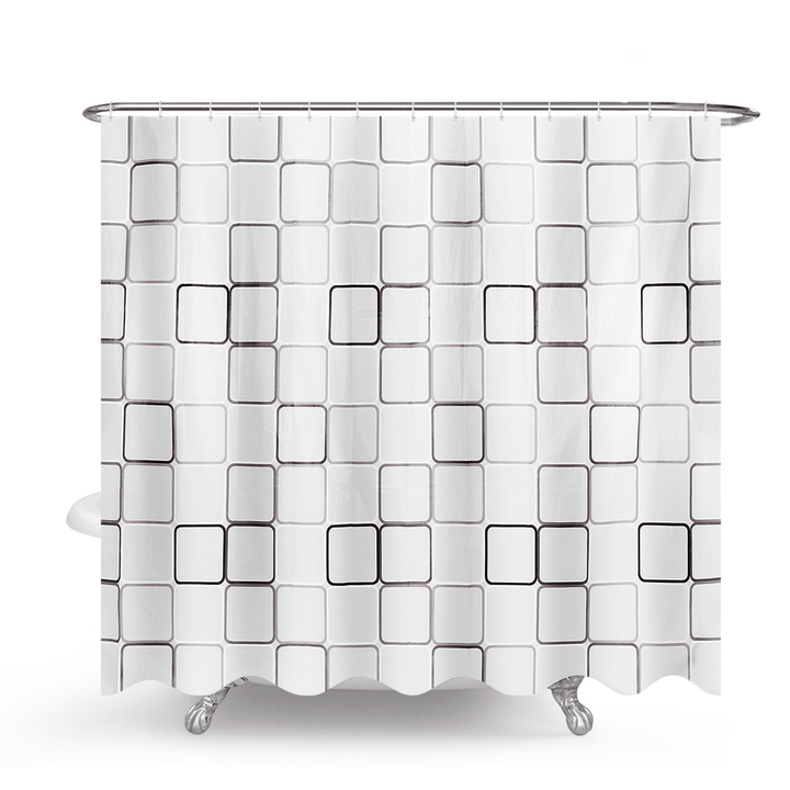 240X200Cm Big Cube Shower Curtain Waterproof Mildewproof Easy to Clean Shower Curtain - MRSLM