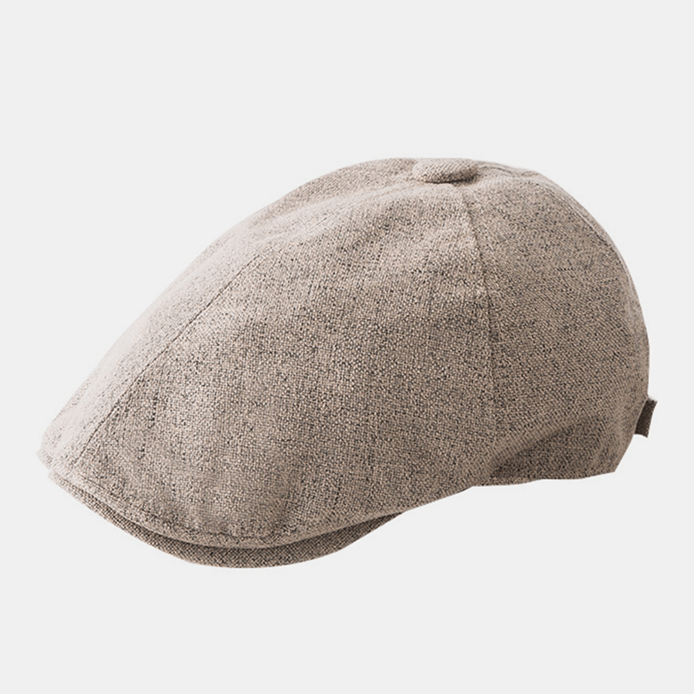 Outdoor Linen Thin Beret Caps Literary Forward Hat - MRSLM