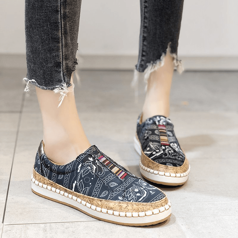 Women Large Size Casual Hollow Out Fringe Loafers - MRSLM