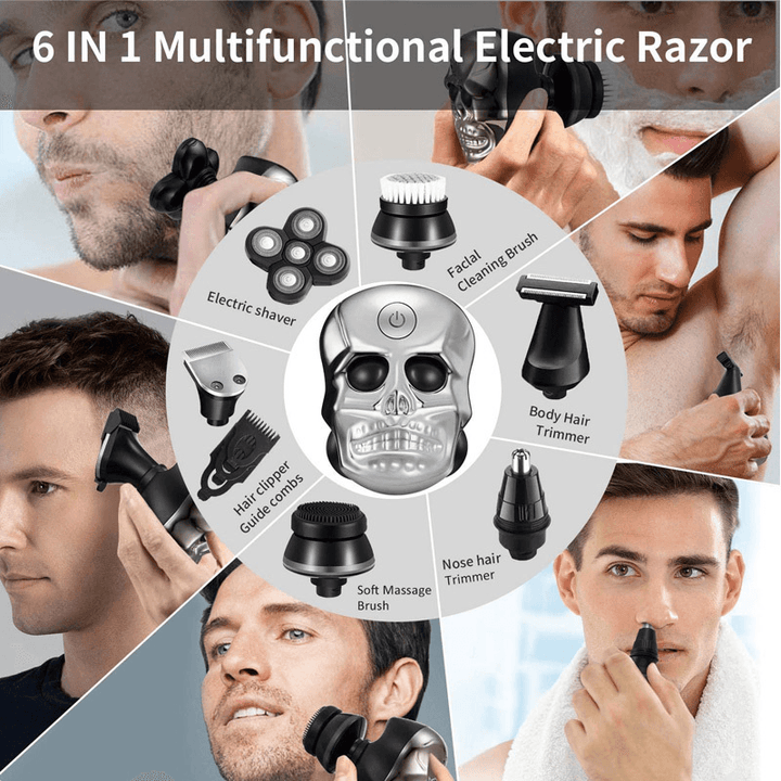 Six-In-One Electric Razor Bald Artifact Set - MRSLM