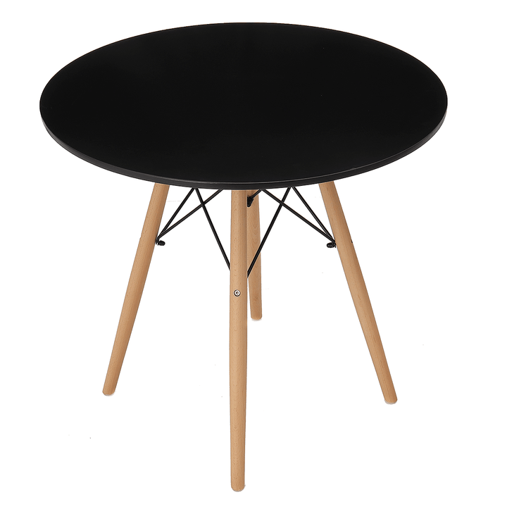 Eames round Table Modern Coffee Dining Desk Wood Leg Afternoon Tea Table Laptop Desk - MRSLM