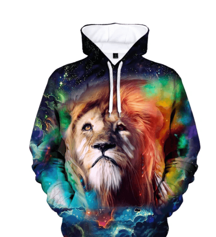 Digital Print Men'S and Women'S Long-Sleeved Pullover Hoodie Sweatshirt - MRSLM