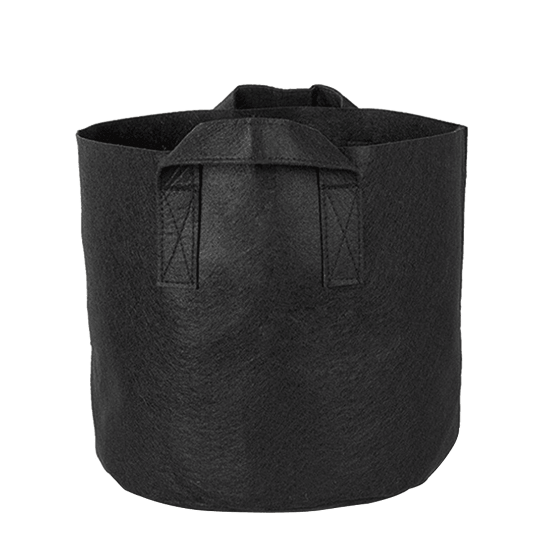 Non-Woven Fabric Planting Grow Box Vegetable Flower Pots Bag Planter Black with Handles - MRSLM