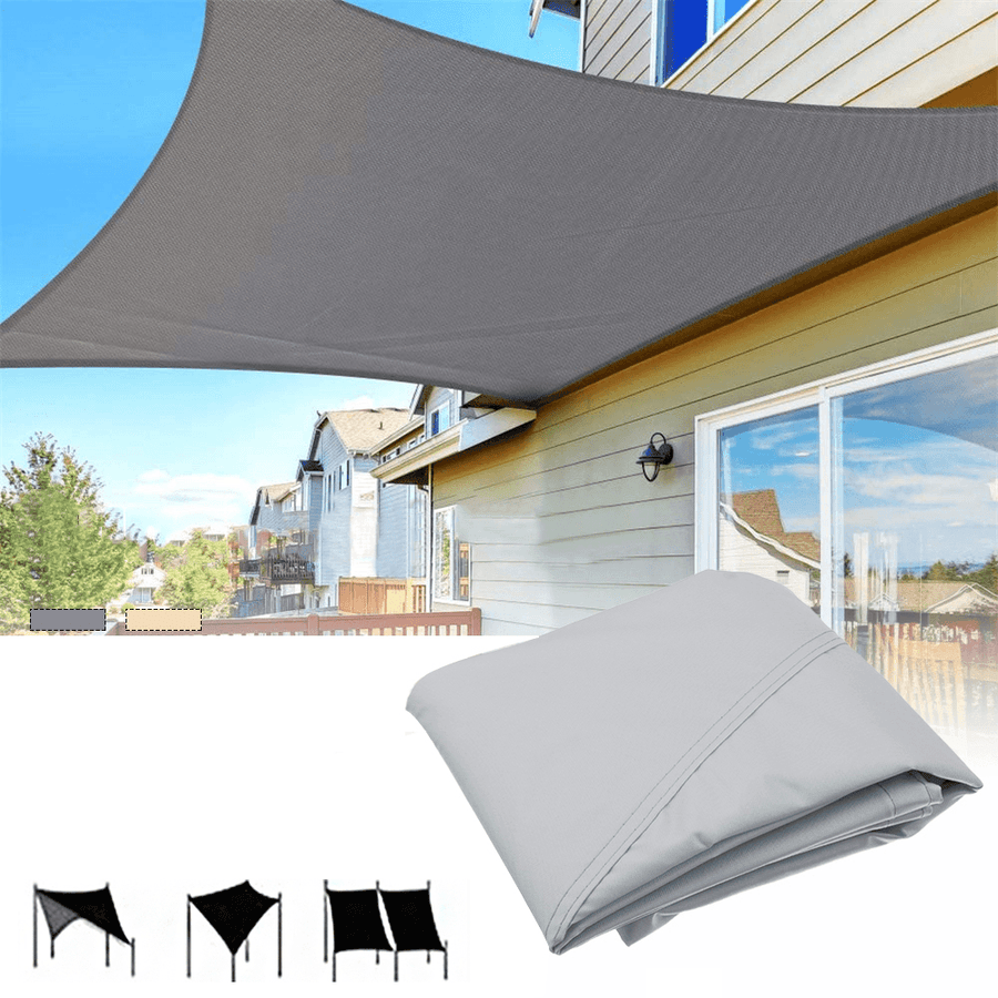 3X5M Sun Shade Rectangle 95% UV Resistant Waterproof Breathable Canopy Awning - MRSLM