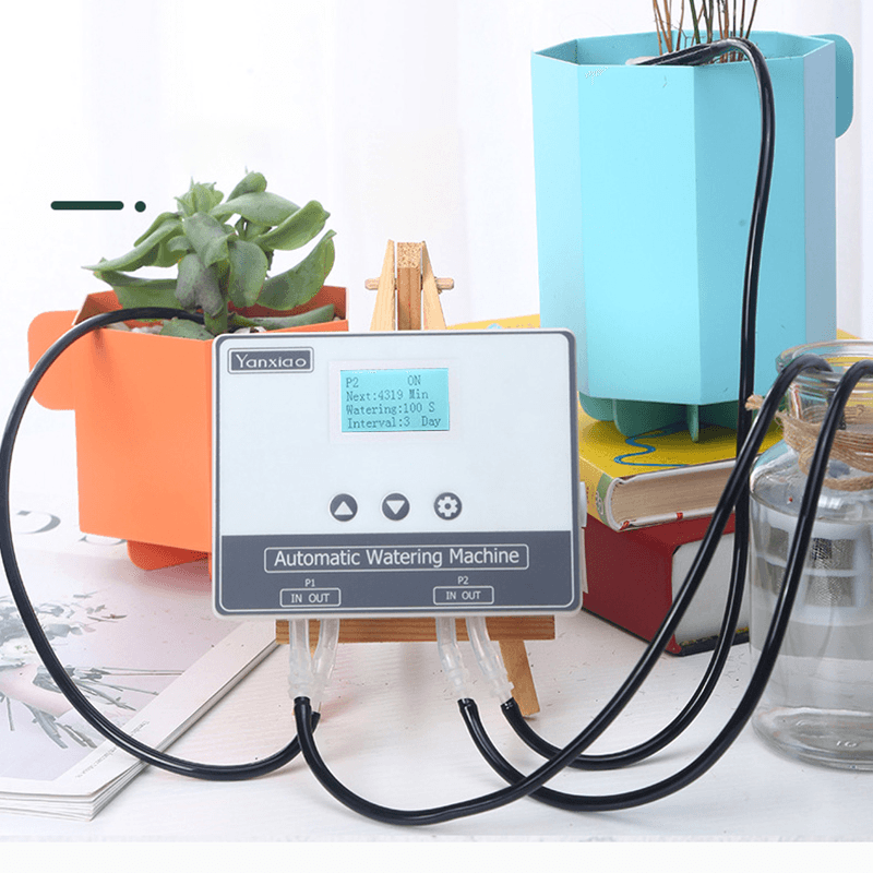 WIFI Connection Drip Irrigation System Set Double Pump Automatic Watering Device Timer Kit Mobile APP Intelligent Control - MRSLM