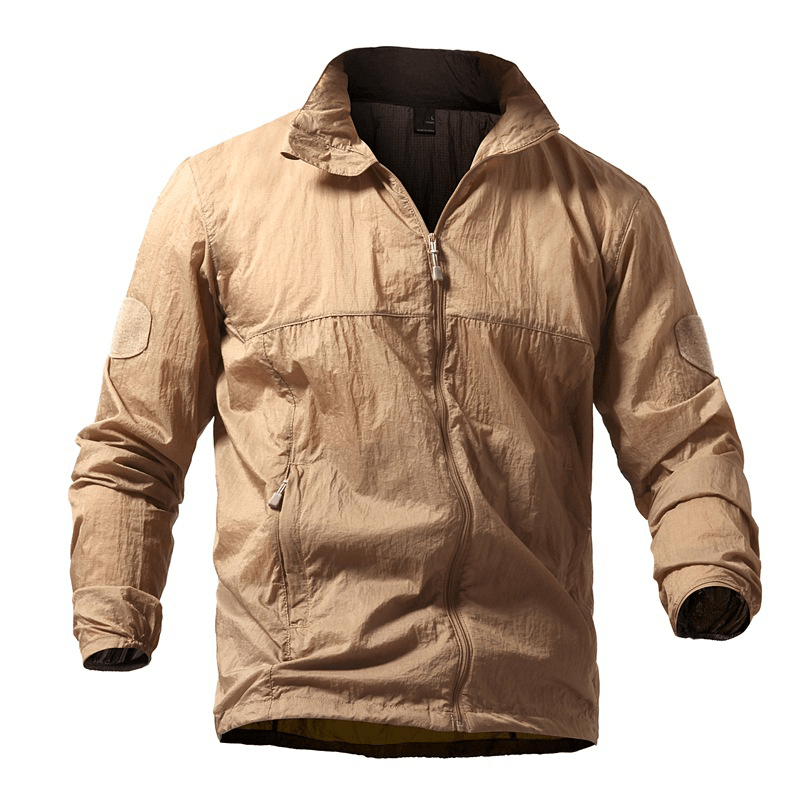 Mens Tactical Skin Outdoor Skin Jacket Lightweight Thin Wind - MRSLM