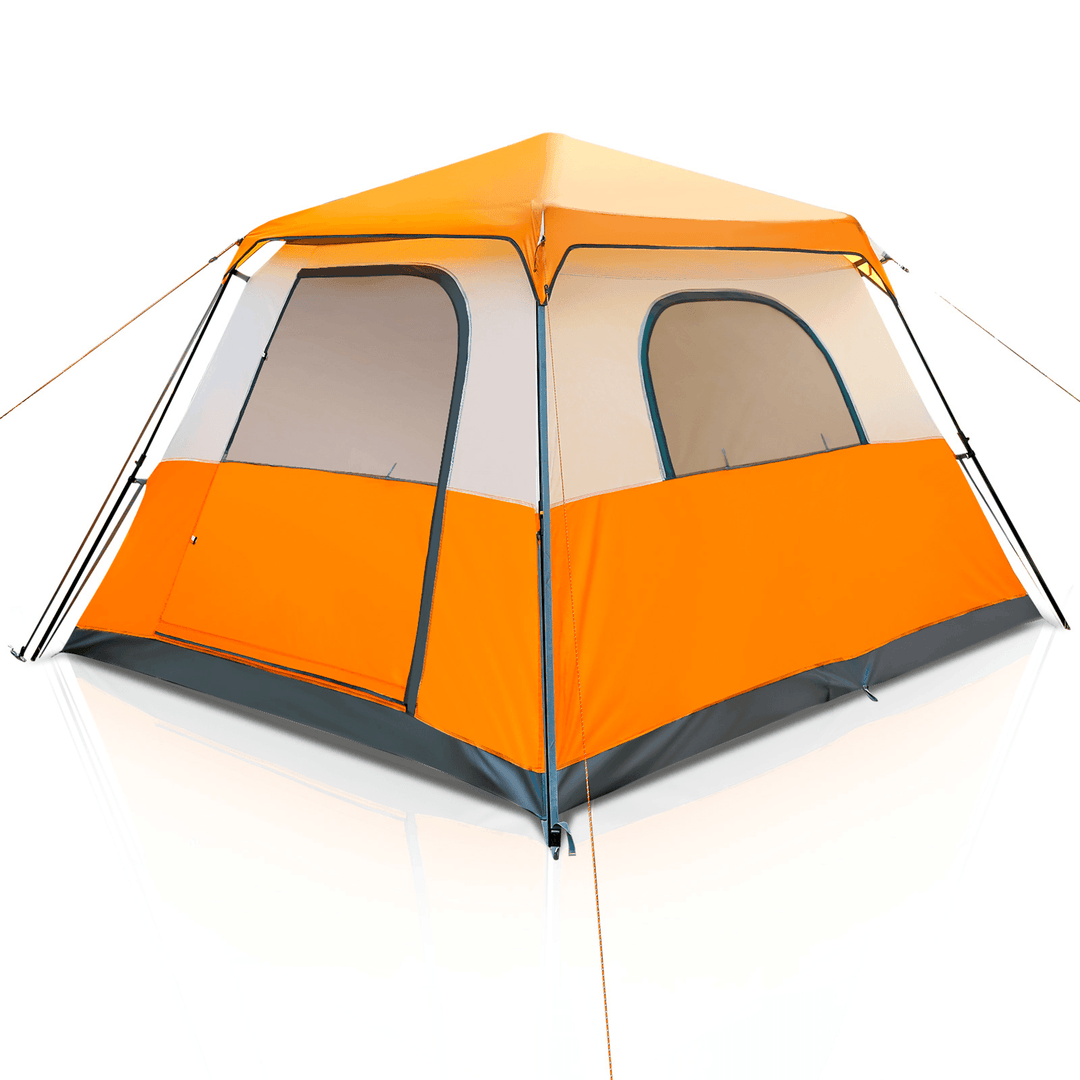 Tooca 6 Person Camping Tents with Top Rainfly Set up Automatic Tent for Outdoor Camping Backpacking Hiking - MRSLM