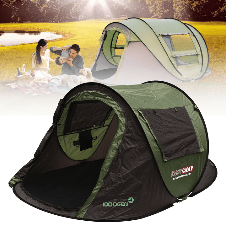 Outdoor 5-8 People Automatic Instant Popup Tent Waterproof Sunshade Canopy Rain Shelter Camping - MRSLM