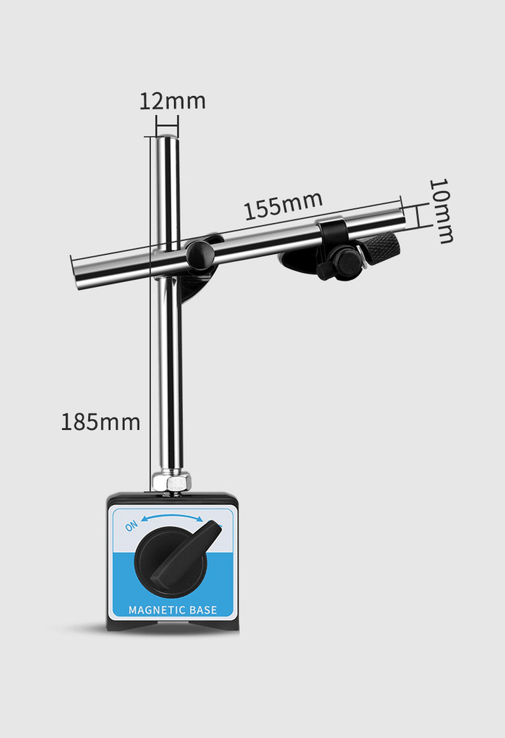 CZ-6A/6B Universal Magnetic Base Stand 360° Rotatable Shaft Double Pole Large Dial Indicator Gauge Calibration Table Holder - MRSLM