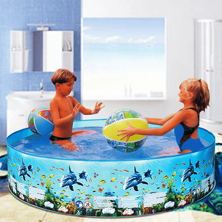 183/244X38Cm No Need Inflatable Swimming Pool Summer Holiday Children Paddling Pools Beach Family Game Pool - MRSLM