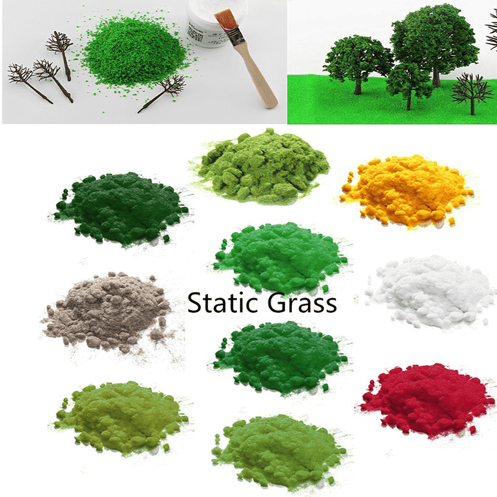 30G 2Mm Simulation Woodland Scenics Static Grass Flock Scatter Scenery Grass Decorations - MRSLM