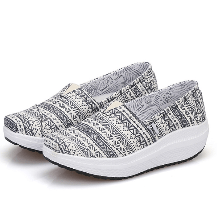 Women Canvas Breathable Sport Outdoor Flat Casual Shoes - MRSLM