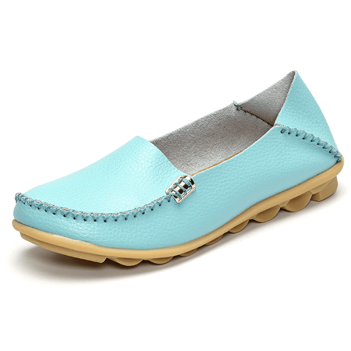 US Size 5-13 Women Flat Shoes Casual Comfortable Outdoor Slip on Loafers - MRSLM