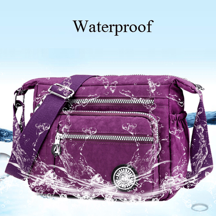 Women Nylon Crossbody Bag Waterproof Casual Shoulder Bag - MRSLM