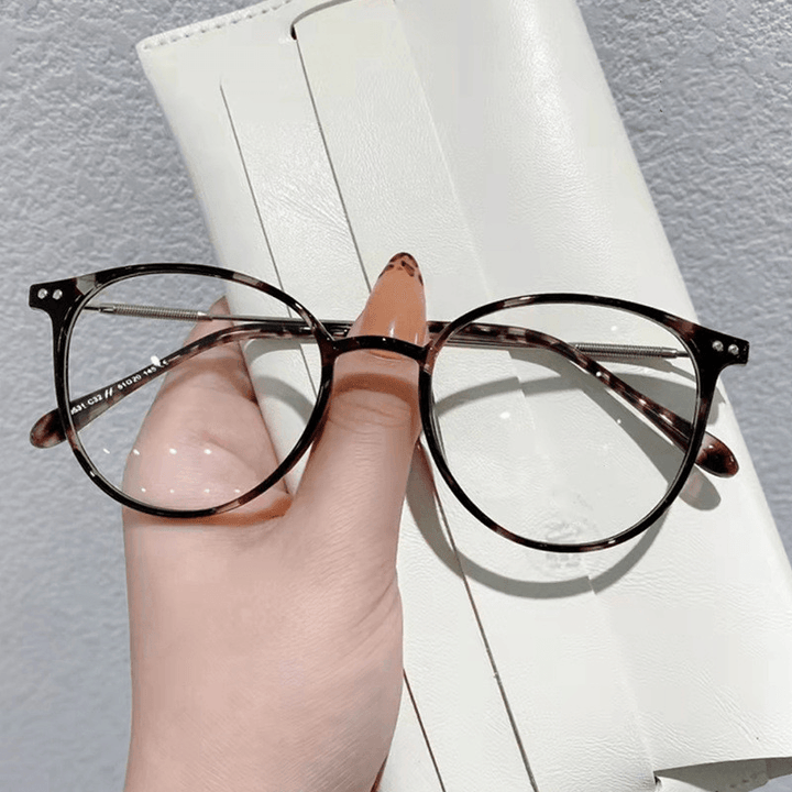 Metal anti Blue Light Glasses Frame Retro Women - MRSLM