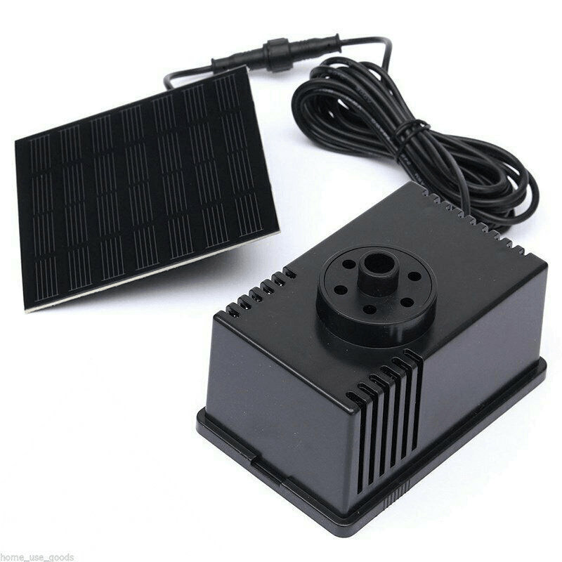 7V/1.5W Solar Panel Powered Water Pond Pump 6V/1.1W Home Garden Submersible Floating Fountains Pump - MRSLM