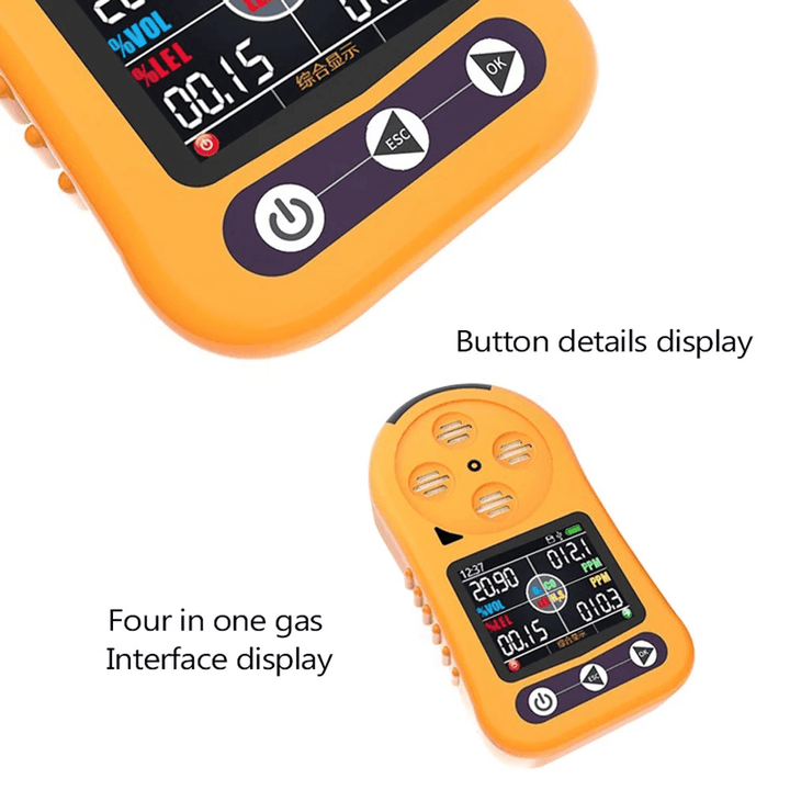 Handheld O₃ Analyzer Multiple Alarms Air Detector Portable Ozone Concentration Tester Multifunctional Quick Sensing Air Quality Monitor - MRSLM