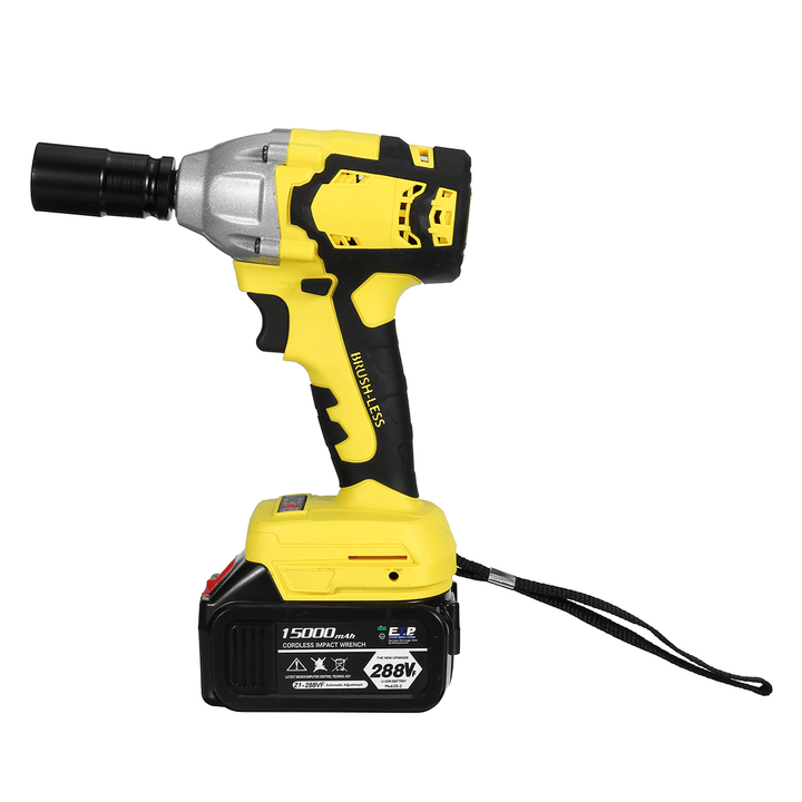 288VF 800N.M Cordless Brushless Electric Impact Wrench Tool W/ LED Light - MRSLM