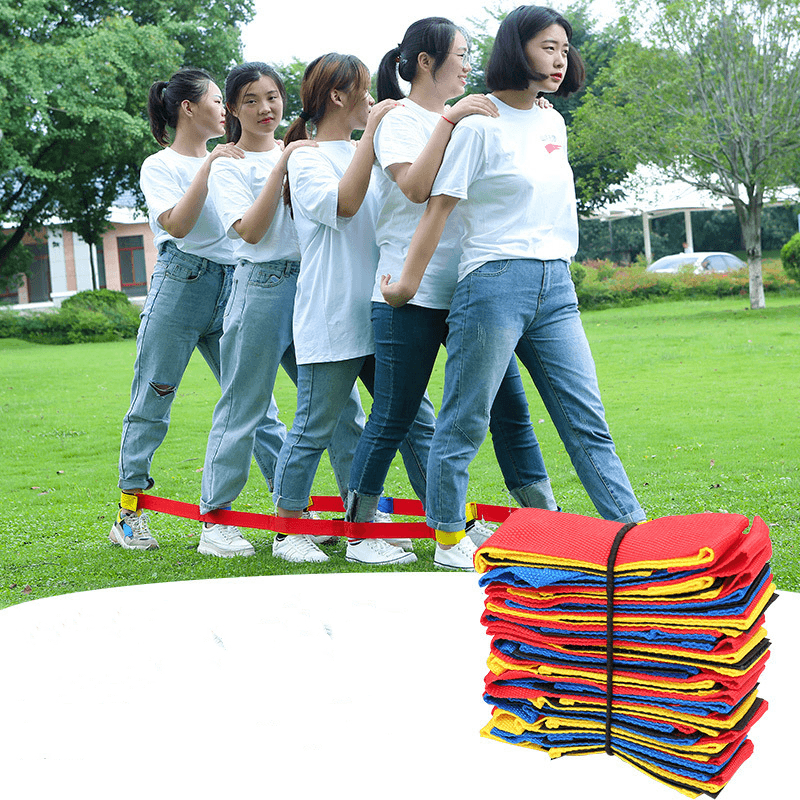 4 People Giant Footsteps Children Outdoor Sports Toys Game Training Equipment for Kids Adults Teamwork Games Interactive Toy - MRSLM