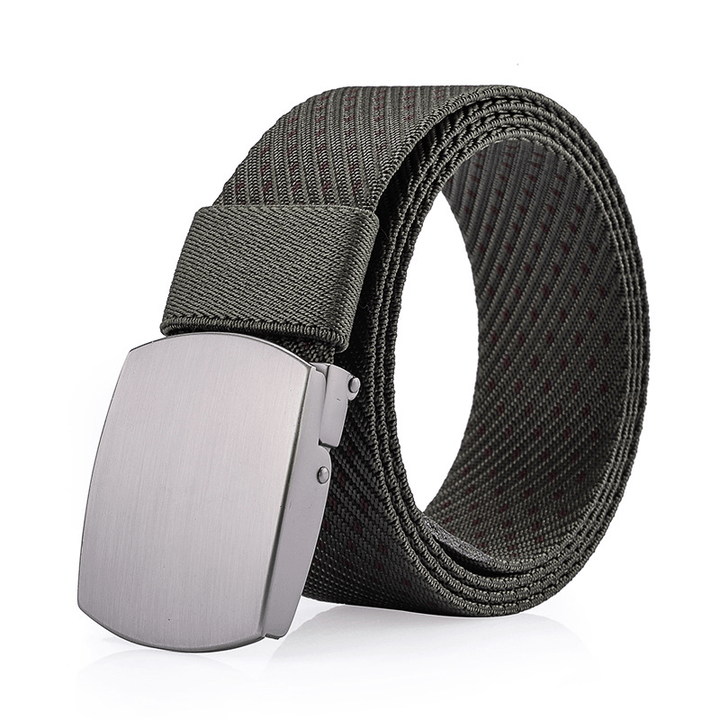 125CM Mens Women Nylon Alloy Buckle Belt Outdoor Casual Military Tactical Durable Pants Strips - MRSLM