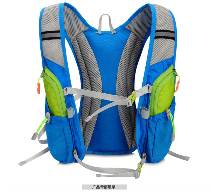 Nylon Outdoor Bags Hiking Backpack Vest Waterproof Running Cycling Backpack for 2L Water Bag for Men - MRSLM