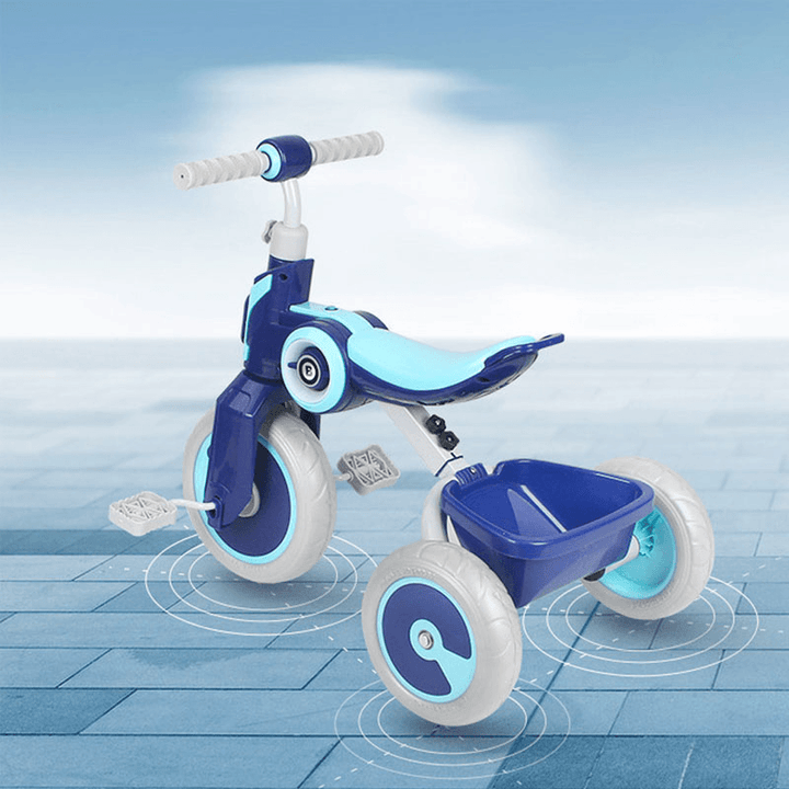 Children'S Tricycle Music Lights Non-Slip Stable Scooter Children'S Balance Car Kid'S Gifts Toys - MRSLM