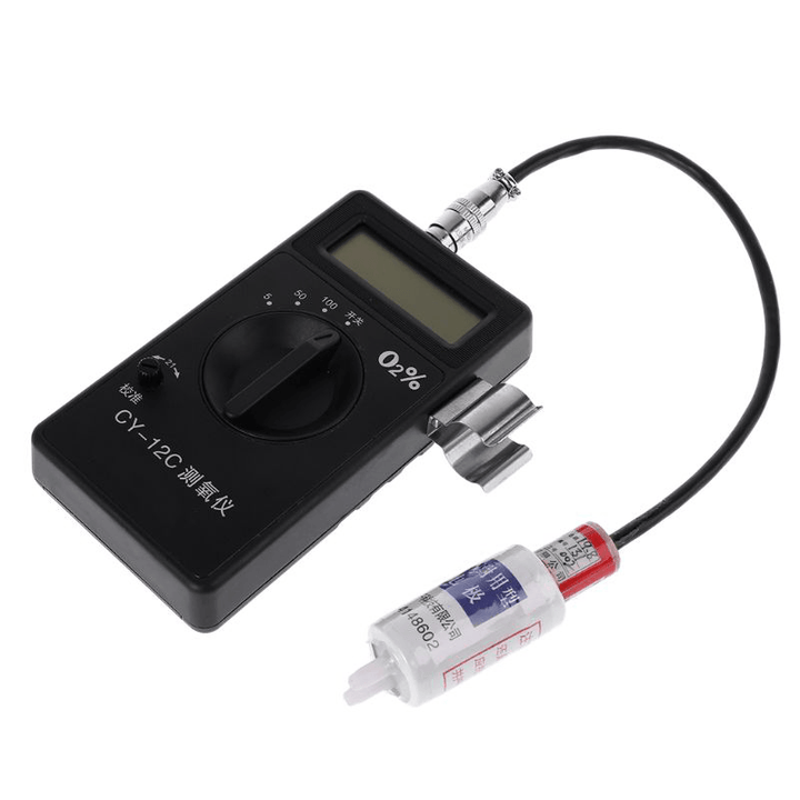 CY-12C Gas Analyzer Professional Portable O2 Oxygen Concentration Content Tester Meter High Accuracy Oxygen Detector Monitor - MRSLM