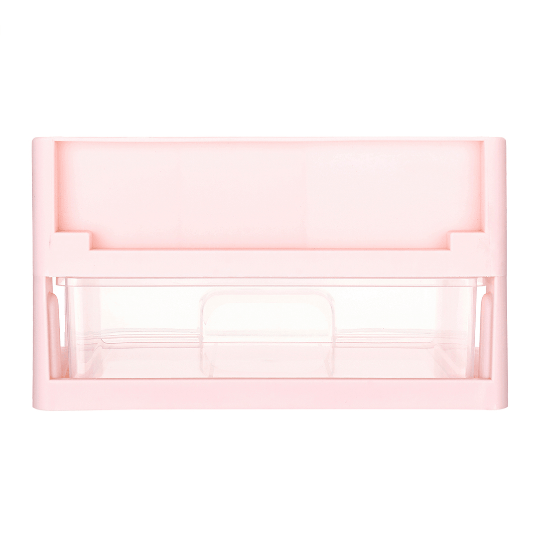 1/2/3 Layers Plastic Desktop Organizer Drawer Makeup Holder Box Make Sundry Storage Box Container - MRSLM