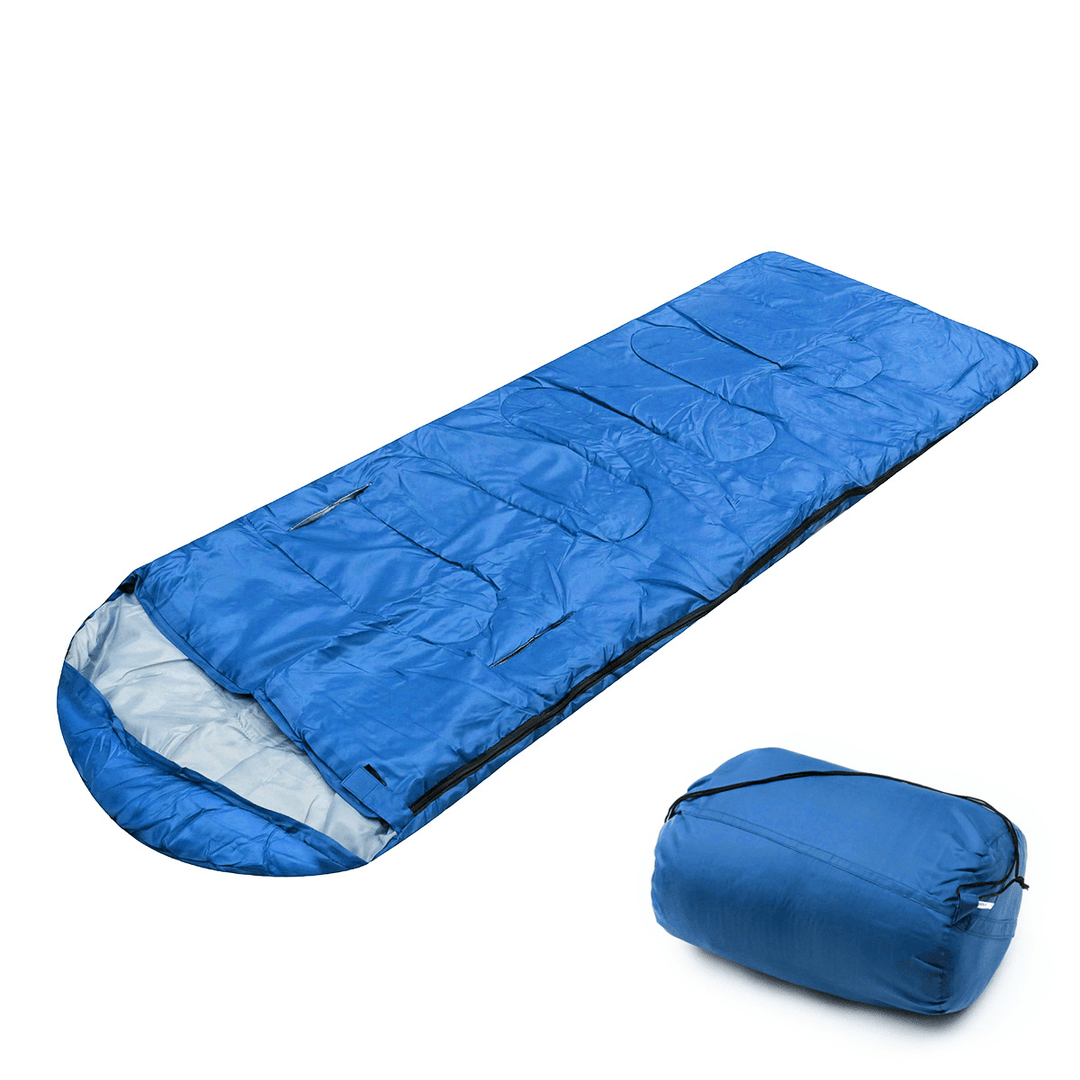 10X75Cm Waterproof Camping Envelope Sleeping Bag Outdoor Hiking Backpacking Sleeping Bag with Compression Sack Case - MRSLM