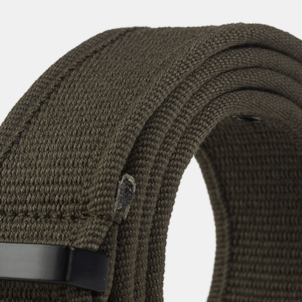 Men Canvas Camouflage Braided 110Cm Pin Buckle Wear-Resistant Outdoor Training Tactical Belts - MRSLM