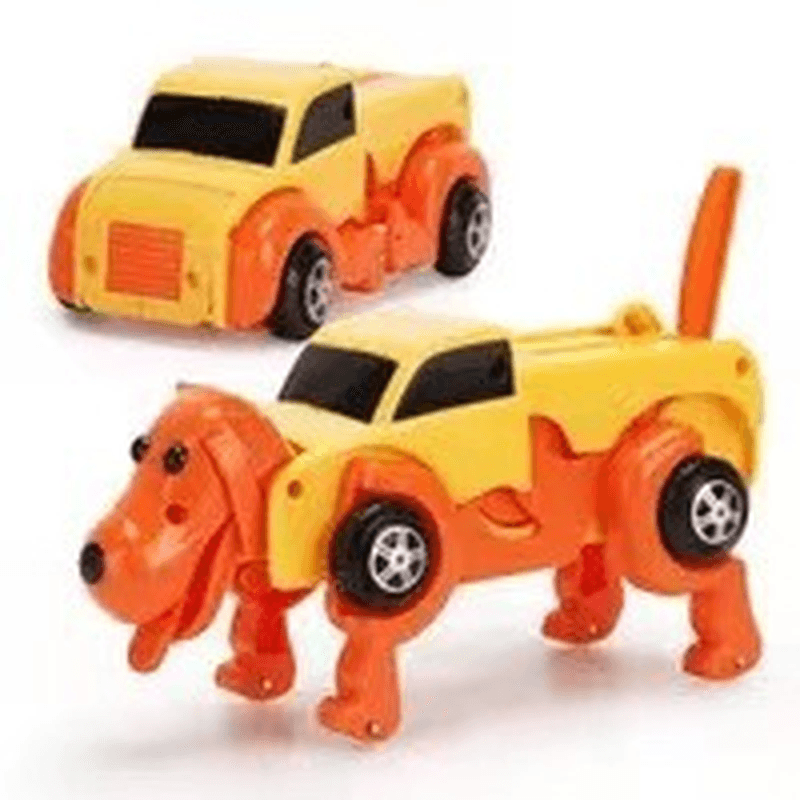 Wind-Up Clockwork Toy Dog, Deformed Dinosaur Animal, Car Toy - MRSLM