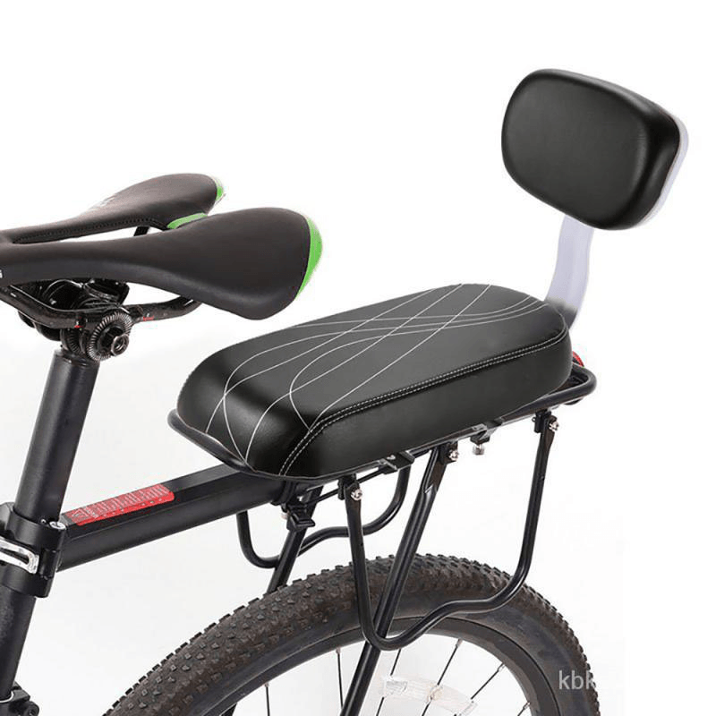 Mountain Bike Back Saddle Child Seat Soft Sponge Seat with Backrest Outdoor Cycling Accessories - MRSLM