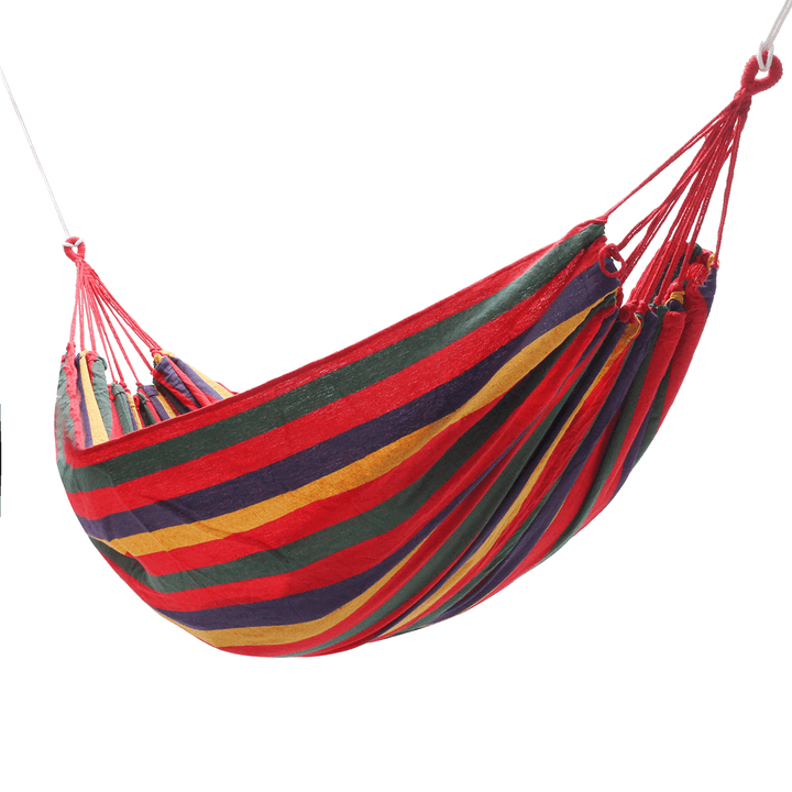 90Kg/150Kg Load Single/Double People Hammock Outdoor Indoor Garden Hanging Bed Sleeping Swing - MRSLM