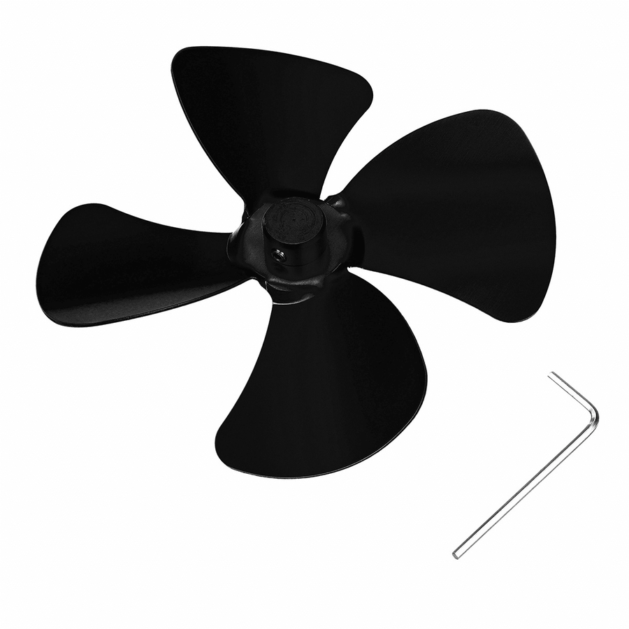 Multiple Colour Aluminum Alloy Quiet 4 Blade Fan Stove Fan Fireplace Fan Outdoor Fan - MRSLM