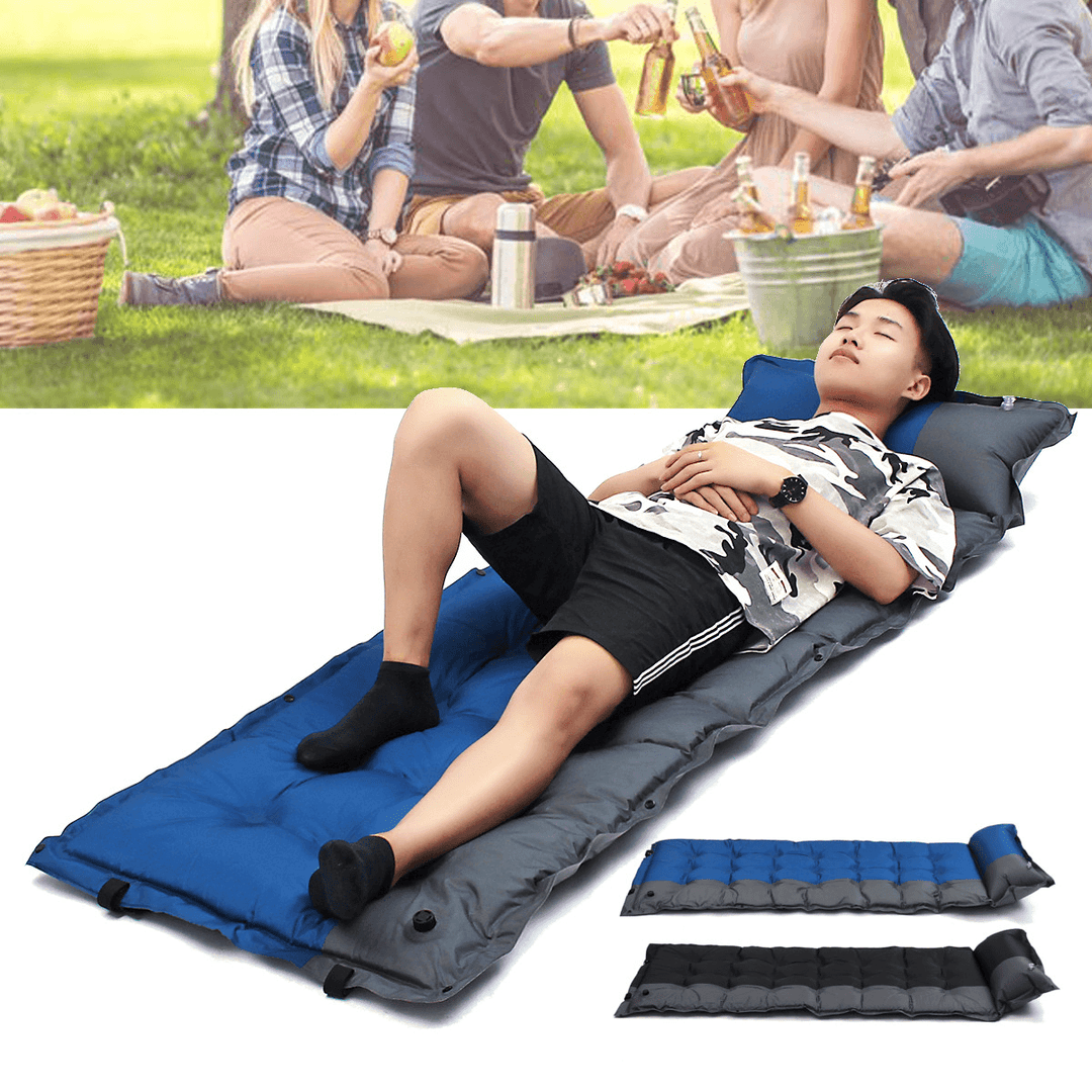 188Cm Outdoor Self Inflating Air Mattresses Pad Outdoor Camping Hiking Traveling Sleeping Pad Sleeping Mat - MRSLM