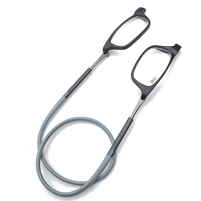 Magnetic Hanging Neck Reading Glasses Portable Unisex Telescopic Head Holder - MRSLM