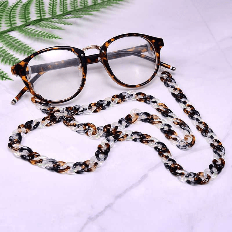 Glasses Chain Tortoiseshell Two-Color Non-Slip Anti-Lost Glasses Lanyard Halter Neck - MRSLM