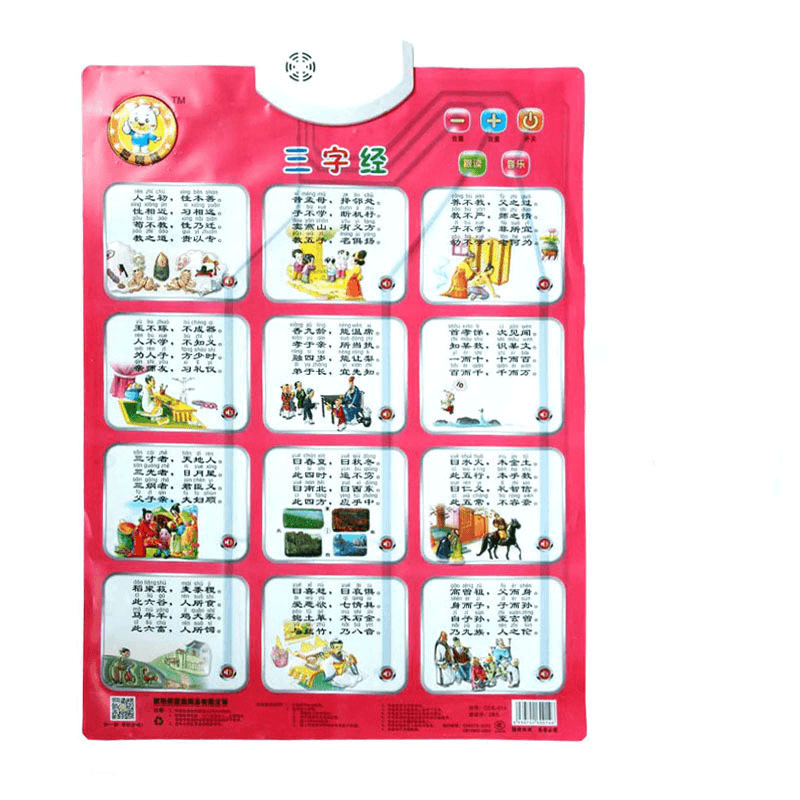 Baby Audio Wall Chart, Point to Read Pronunciation Toys - MRSLM