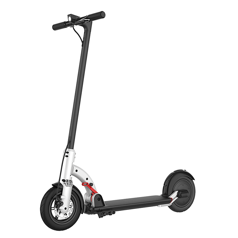 NEXTDRIVE N-4A 350W 7.8Ah 36V 8.5Inch White Folding Electric Scooter 26Km/H Top Speed 30Km Mileage Range Double Brake System Waterproof Scooter Max Load 100Kg - MRSLM