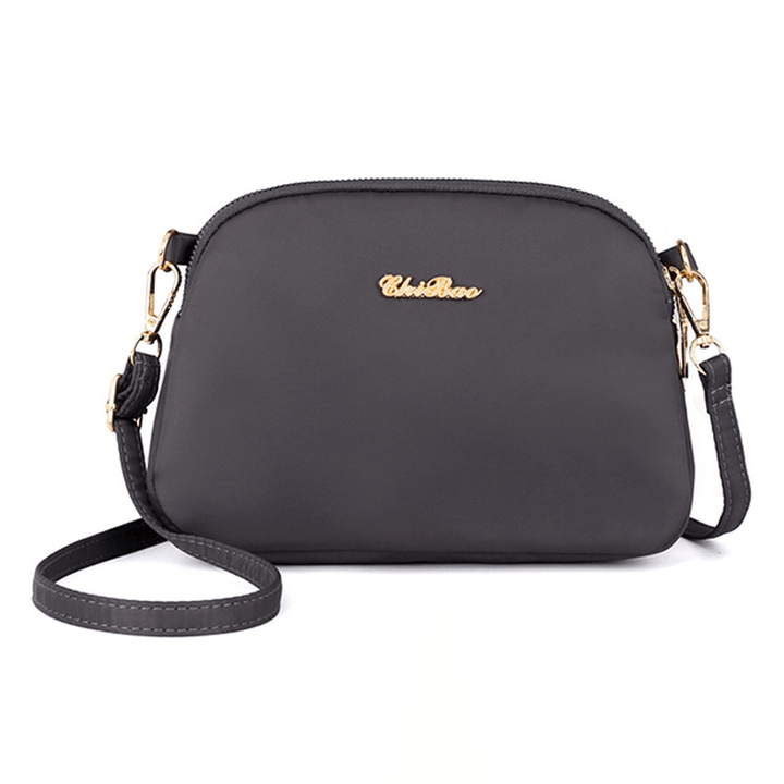 Women Nylon Waterproof Solid Casual Fashion Shoulder Bag Shell Bag Clutch Bag Crossbody Bag - MRSLM